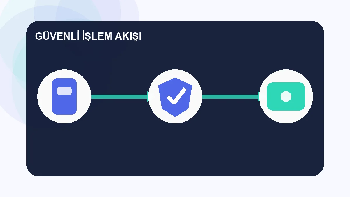 10Pay guvenilir mi güvenli işlem akışı illüstrasyonu