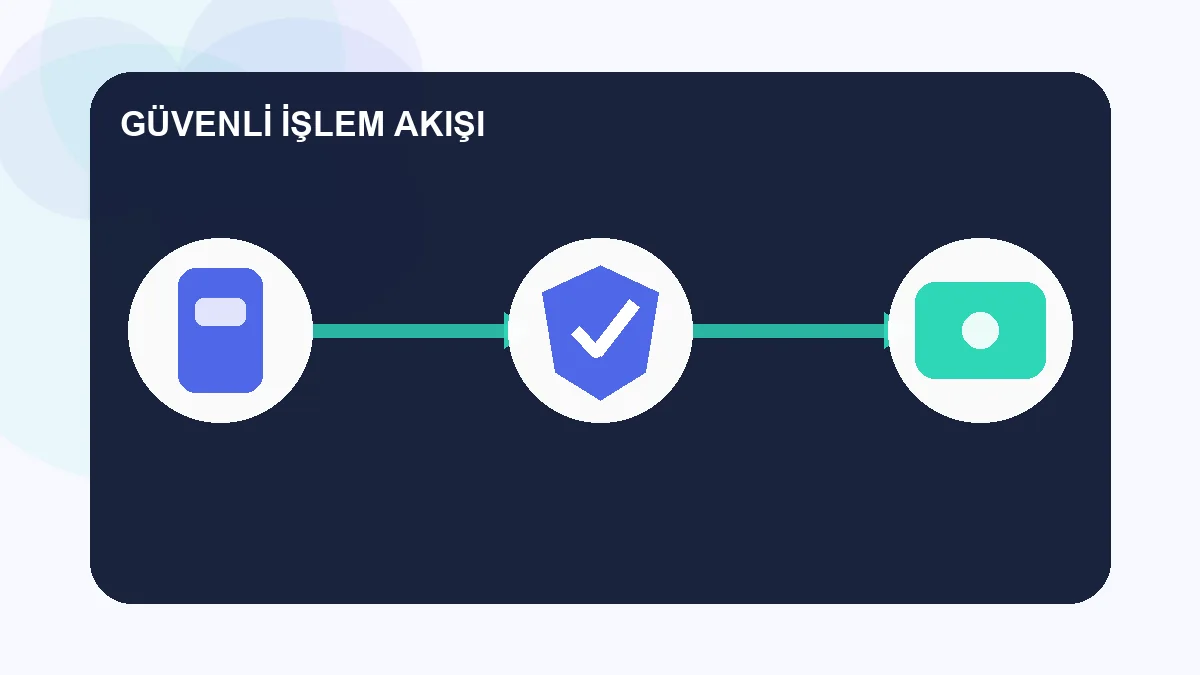 10Pay yorum güvenli işlem akışı illüstrasyonu
