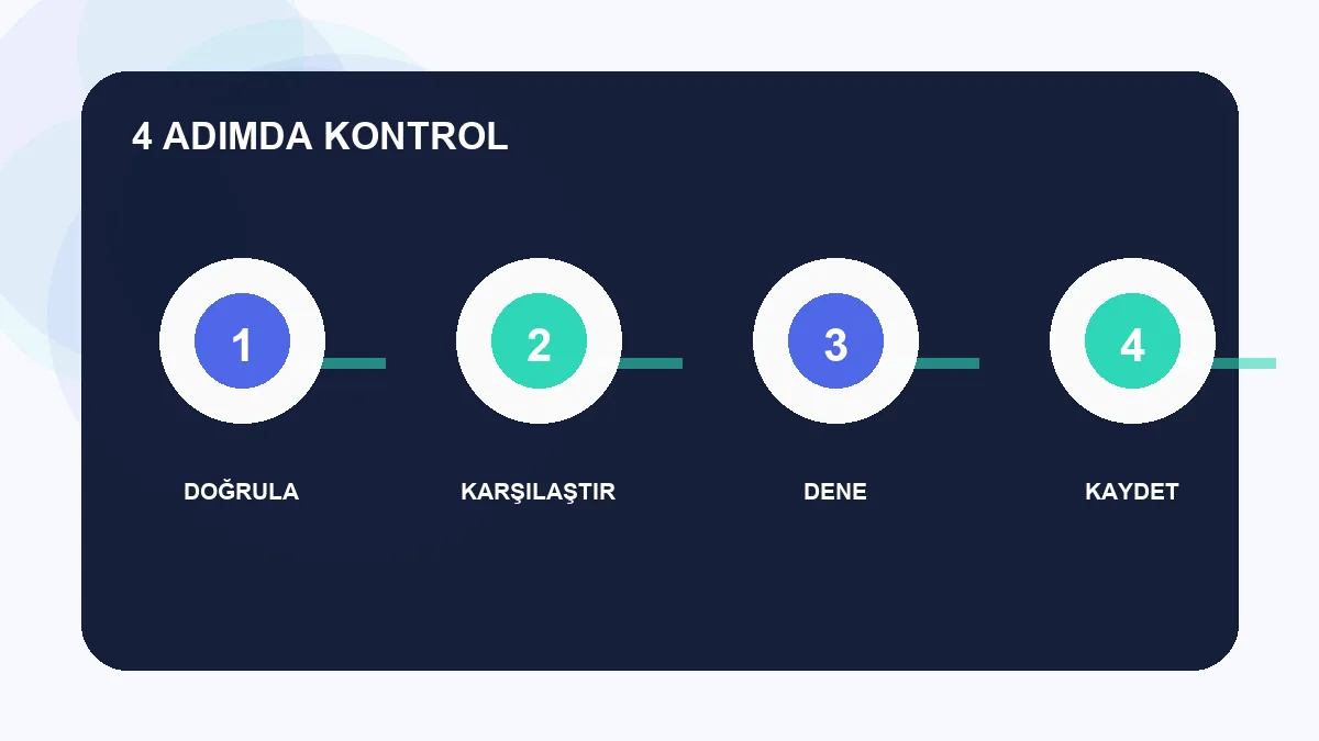 dijital wallet guvenli mi dört adımlı kontrol infografiği