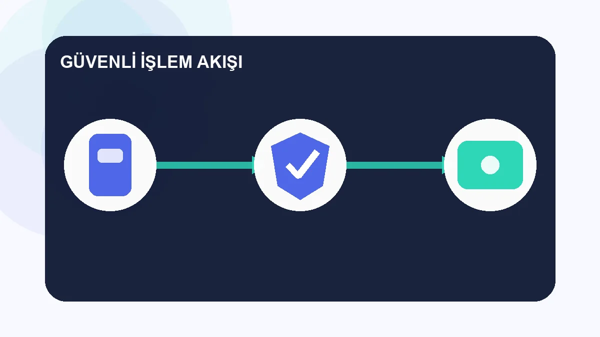 sanal cuzdan nasil acilir güvenli işlem akışı illüstrasyonu